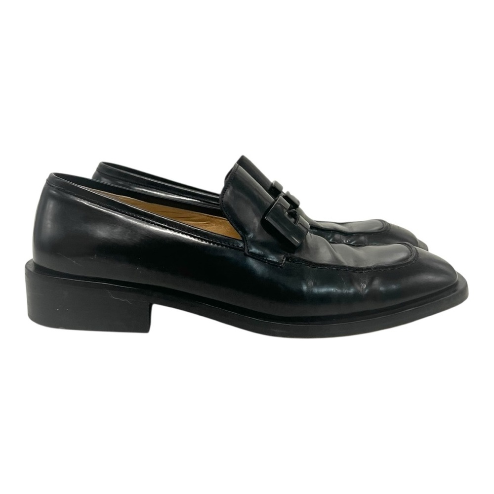 Gucci Vintage 90s Black Leather Interlocking G Slip On Loafer Flats Women’s 6.5 - Picture 7 of 16